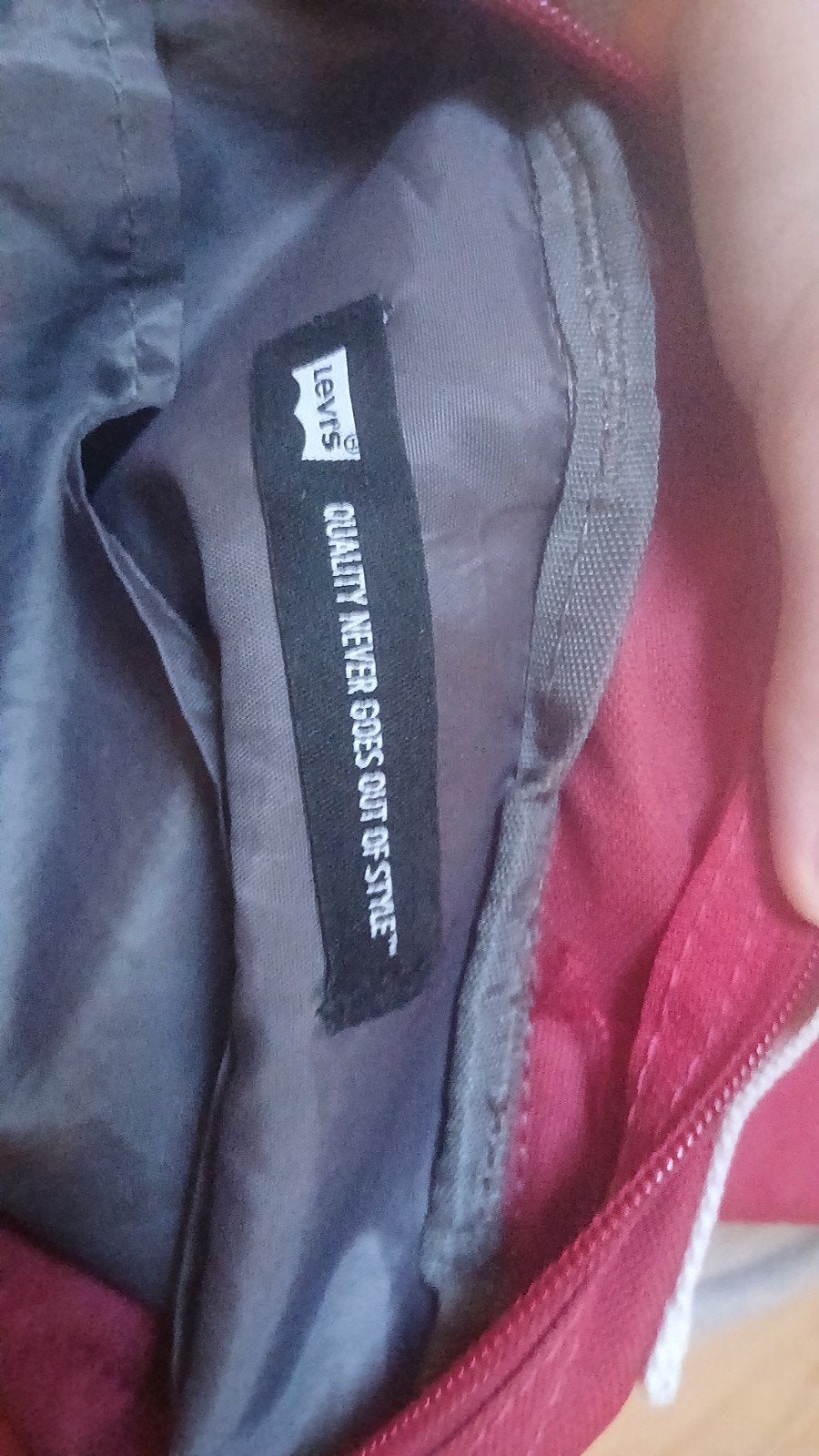 rode Levi's tas, Sieraden, Tassen en Uiterlijk, Tassen | Rugtassen, Ophalen, Zo goed als nieuw, Overige merken