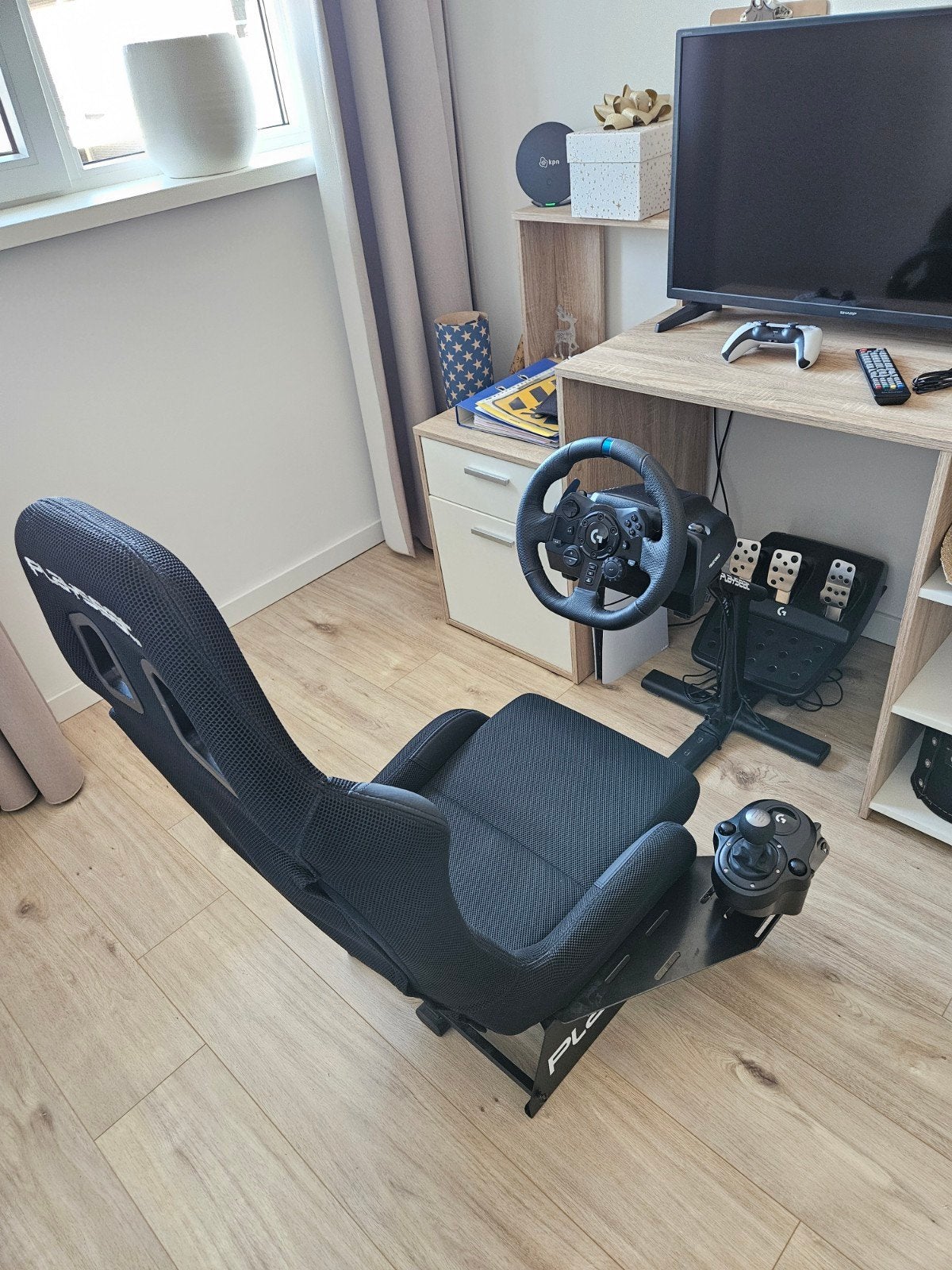 Complete playseat + logitech G923 trueforce ( ps5, ps4, pc ), Spelcomputers en Games, Ophalen, Zo goed als nieuw, Playseat of Racestoel