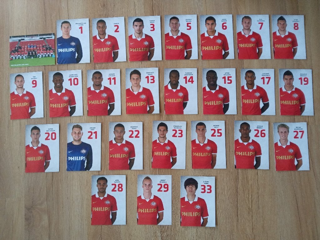 Complete 2013-2014 set spelerskaarten van PSV, Ophalen of Verzenden, Nieuw, PSV, Spelerskaart