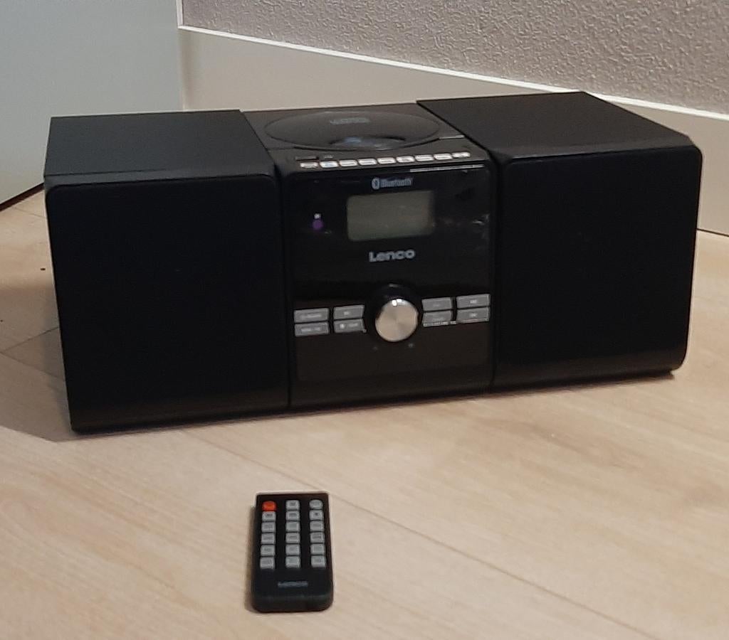 Lenco MC-030BK Stereoset met Radio | Bluetooth/ CD/ MP3, Ophalen of Verzenden, Nieuw