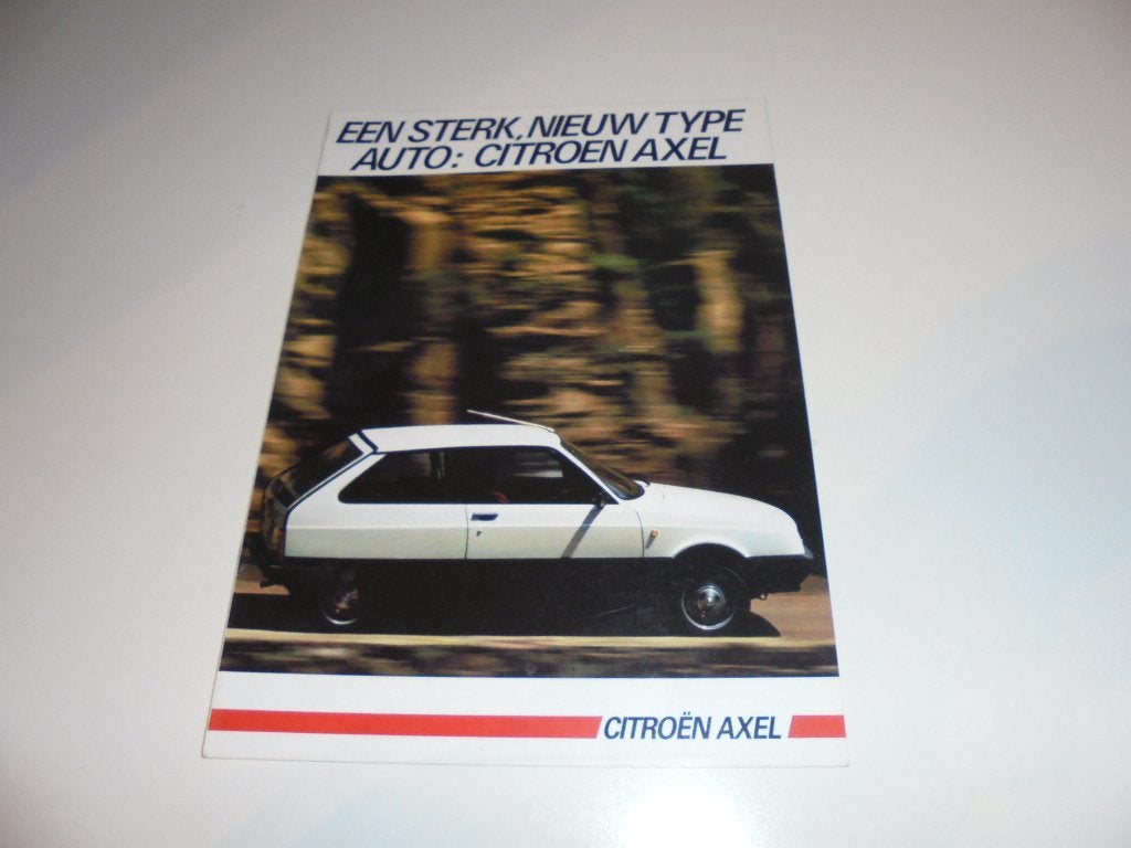 brochure Citroen Axel  1985, Ophalen of Verzenden, Nieuw, Citroën