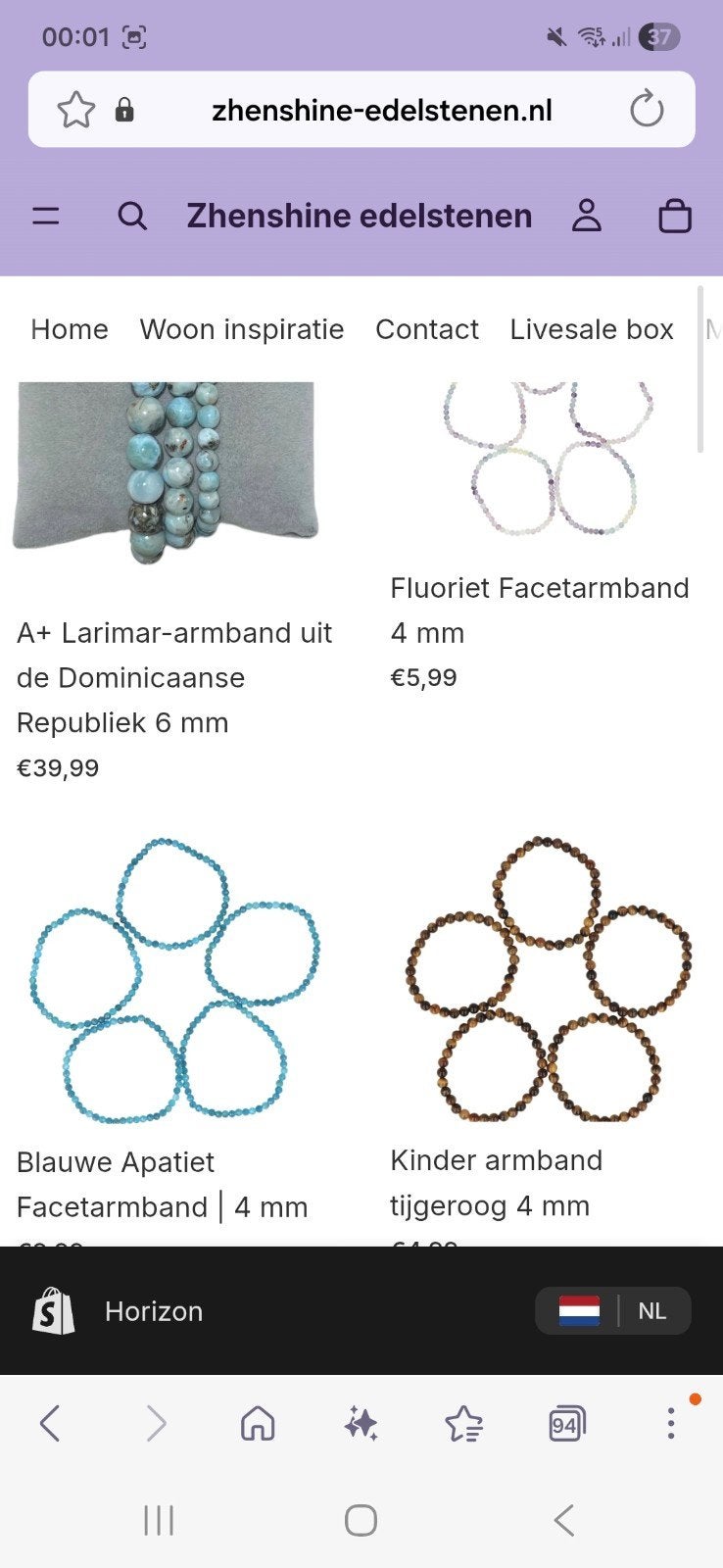 ruime keuze edelsteen sieraden