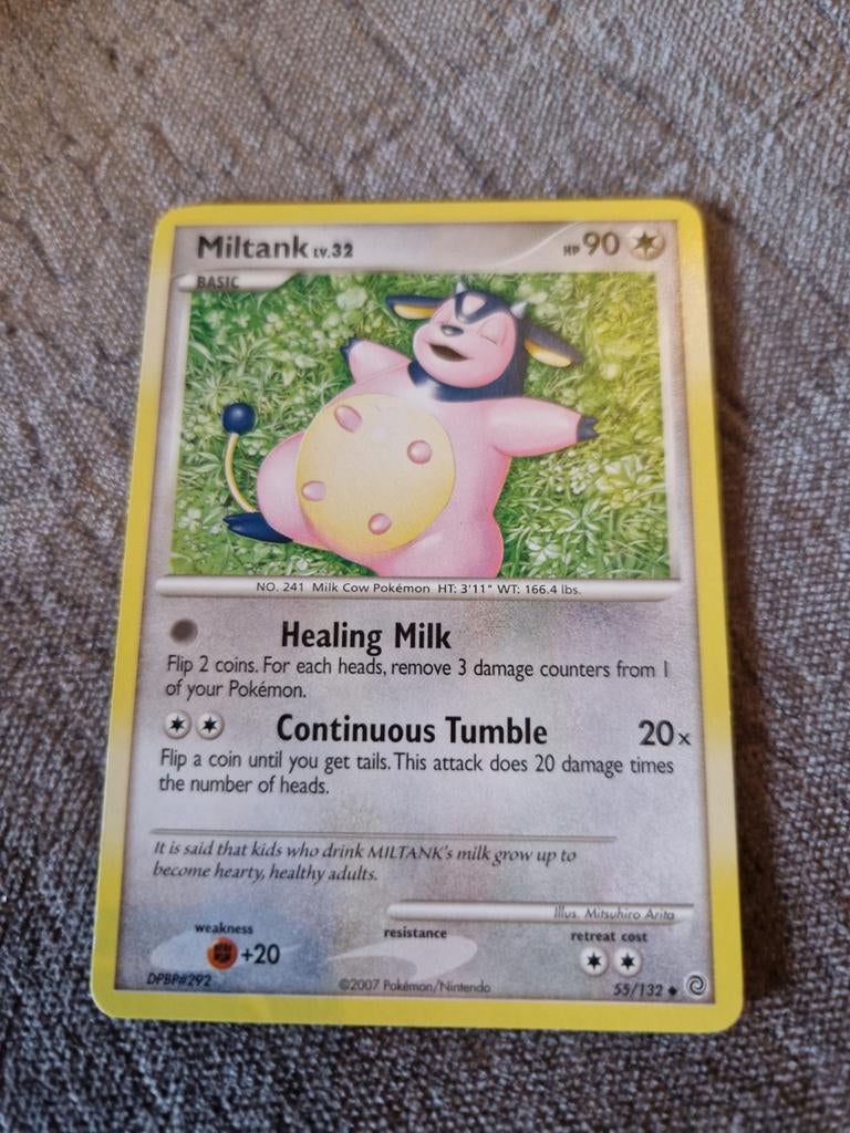 Pokémon Kaart Miltank LV.32 DPBP#292 2007, Ophalen of Verzenden, Zo goed als nieuw, Losse kaart