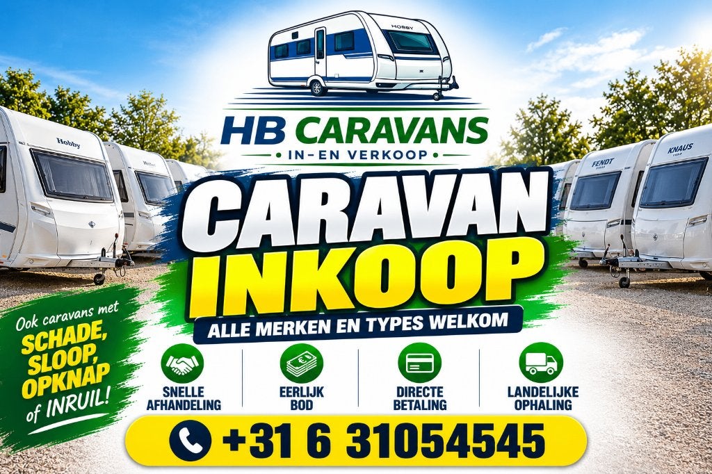 WIJ KOPEN UW CARAVAN – DOOR HEEL NEDERLAND!