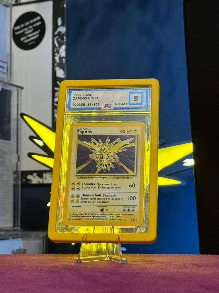 Zapdos Holo – 1999 Base Set (16/102) PG 8 - NM-MT, Ophalen of Verzenden, Zo goed als nieuw, Losse kaart