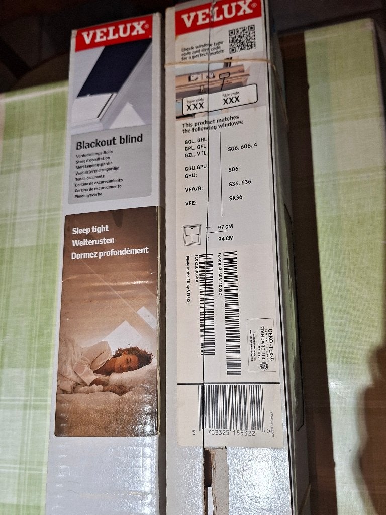 Velux S06 verduisteringsgordijn blauw, Ophalen, Nieuw, Blauw