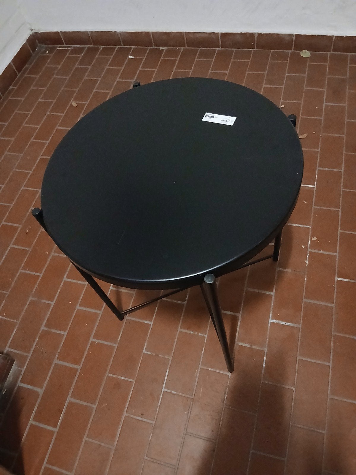 2x IKEA GLADOM metalen tafeltjes Nieuw, 45 tot 60 cm, Minder dan 55 cm, Metaal of Aluminium, Rond