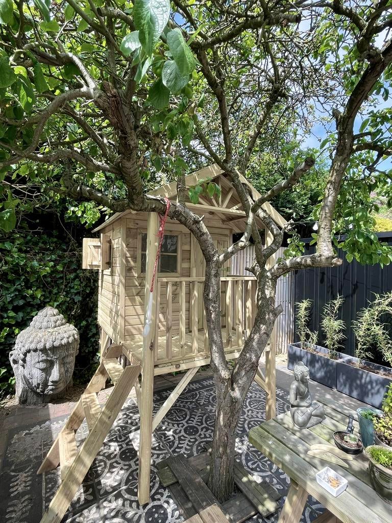 Kinderspeelhuisje tuin, Ophalen, Hout