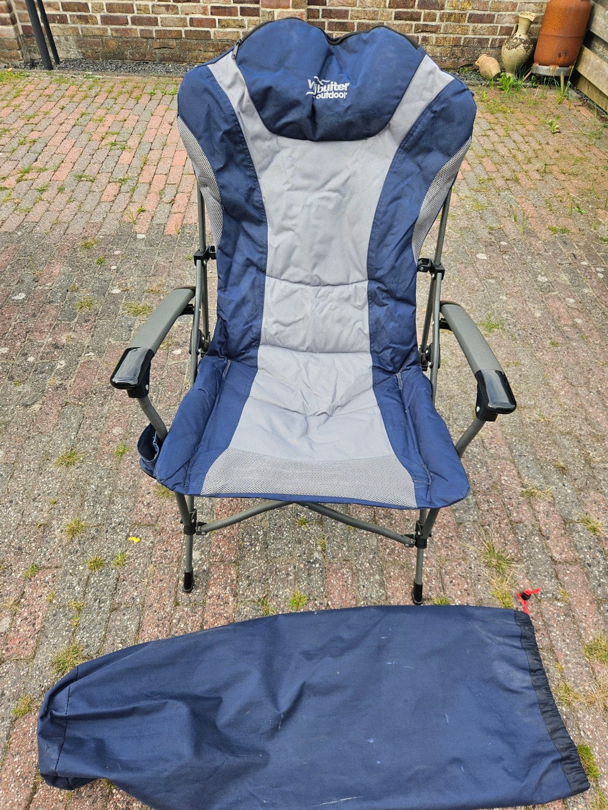 Vrijbuiter campingstoel opvouwbaar 3 stuks, Ophalen, Zo goed als nieuw, Campingstoel