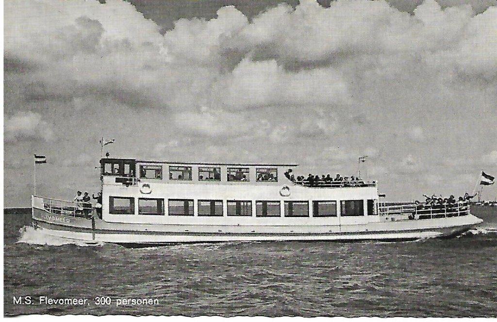 Scheepvaart- -M.S.Flevomeer., Verzenden, 1940 tot 1960, Ongelopen, Overige thema's
