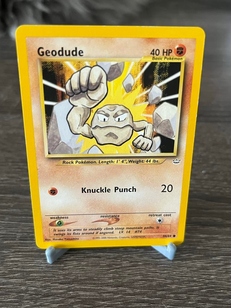 Geodude (44/64) - Neo Revelation - Good, Hobby en Vrije tijd, Verzamelkaartspellen | Pokémon, Ophalen of Verzenden, Gebruikt, Losse kaart