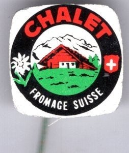Chalet fromage suisse blik kaas speldje ( K_170), Verzenden, Zo goed als nieuw, Stad of Land, Speldje of Pin