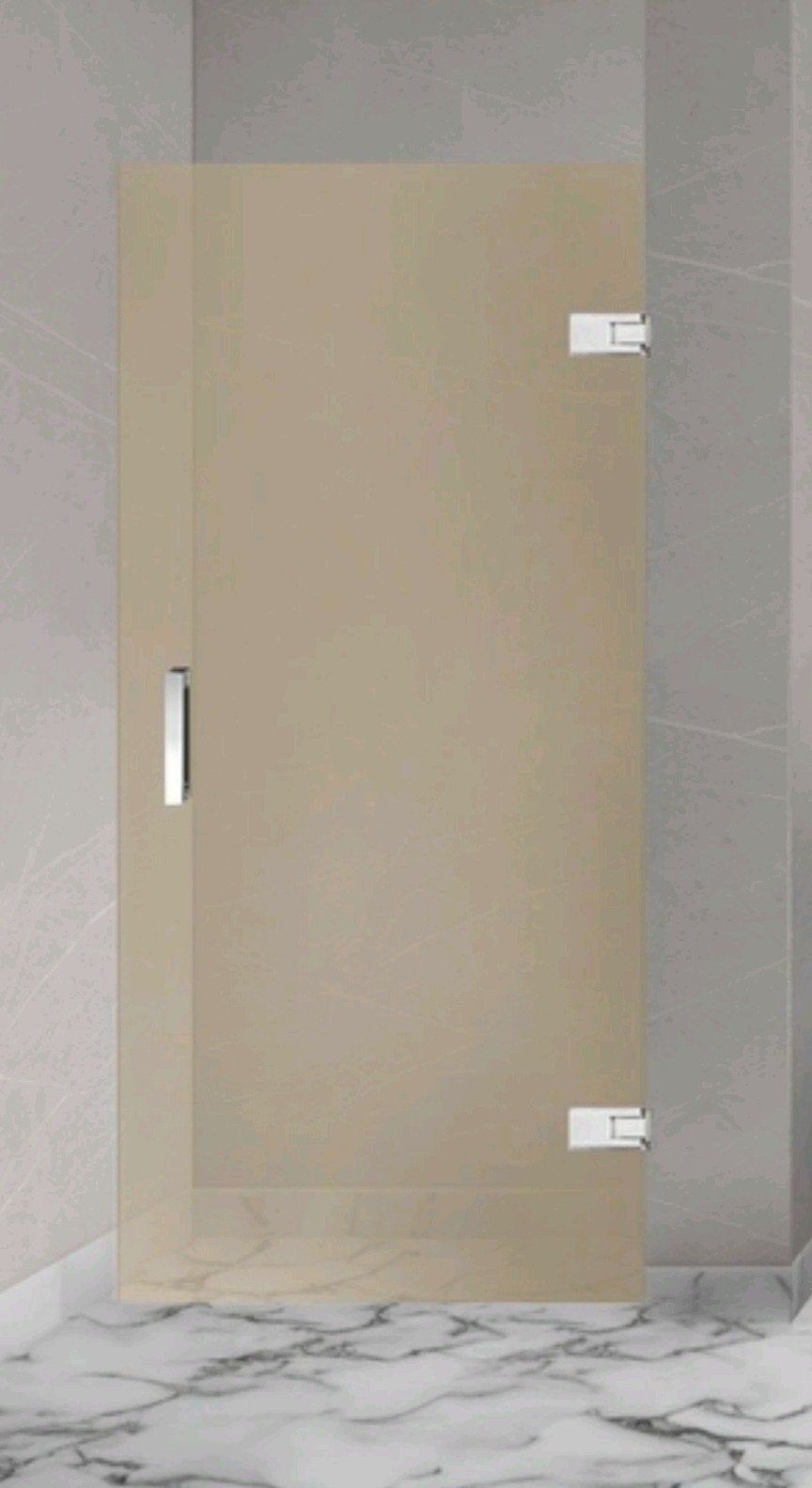 nisdeur douchedeur champagne glas, Ophalen, Nieuw, Glas, Douche