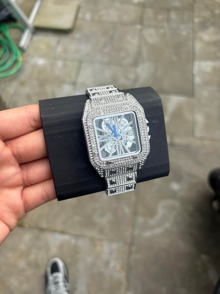 Cartier skeleton moissanite, Ophalen of Verzenden, Zo goed als nieuw, IOS