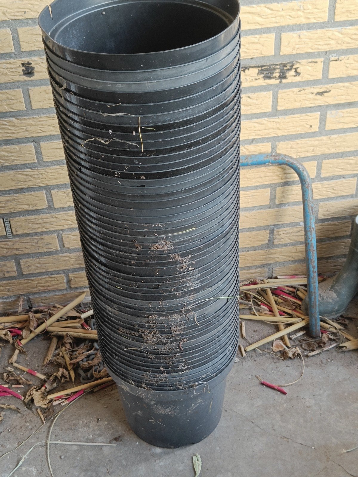 Te koop plastic planten potten, Ophalen, Kunststof, Rond, Minder dan 40 cm