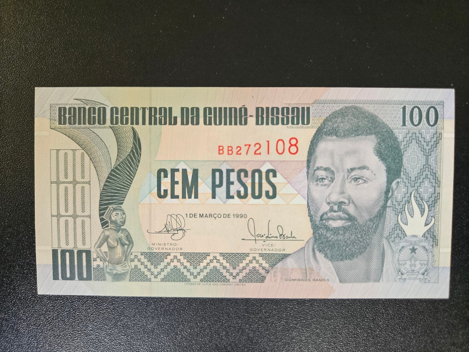 Guinee-Bissau pick 11 1990 UNC, Postzegels en Munten, Bankbiljetten | Afrika, Verzenden, Guinee, Los biljet