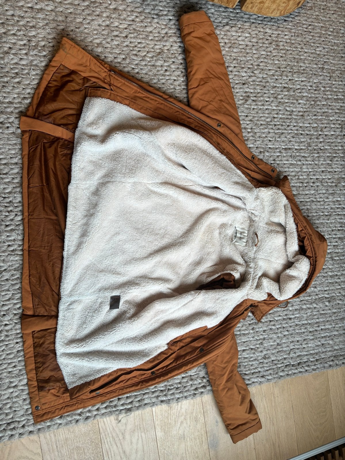 Donkeroranje parka van Sissy-Boy met faux fur voering, Kleding | Dames, Jassen | Winter, Ophalen of Verzenden, Gedragen, Maat 34 (XS) of kleiner