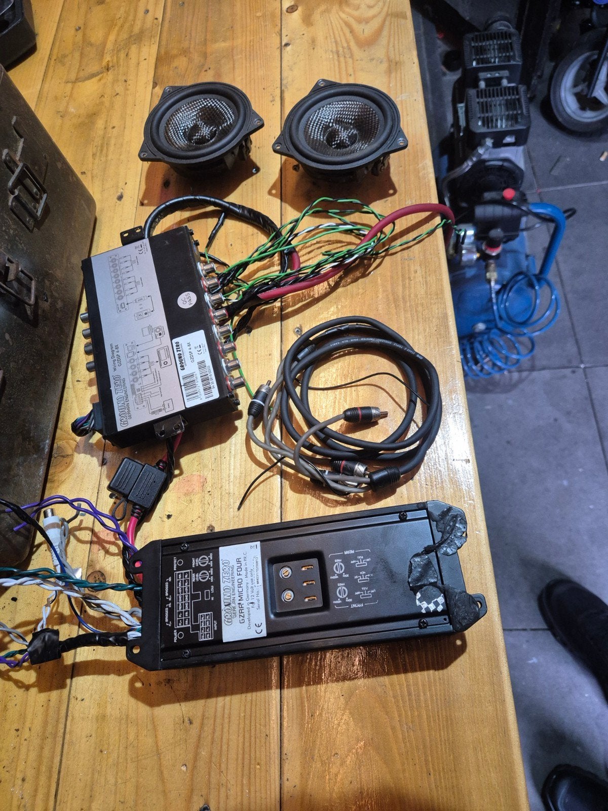 Ground Zero Auto Audio DSP Versterker & BLAM Boxen Set, Auto diversen, Autospeakers, Ophalen of Verzenden, Gebruikt