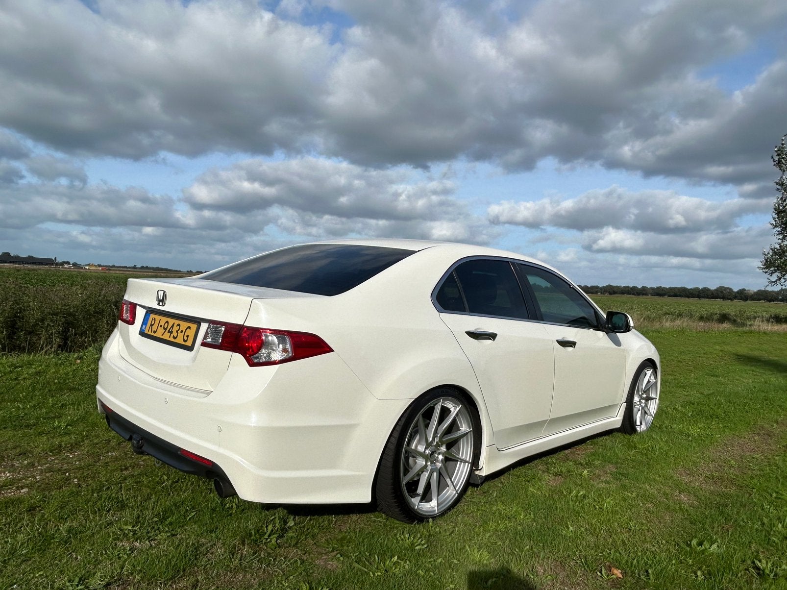 Honda Accord 2.4 Sedan AUT 2008 Wit, Auto's, Zwart, Wit, 1600 kg, Sedan