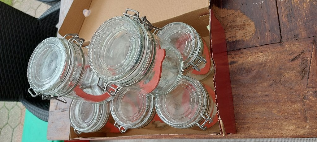 Weckflessen - weckpotten, Ophalen, Zo goed als nieuw, Glas, Pot, Bus of Blik