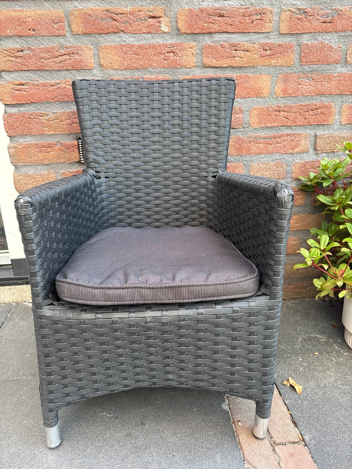 Pure Collection loungestoel kind met kussen, Tuin en Terras, Tuinstoelen, Zo goed als nieuw, Wicker, Ophalen
