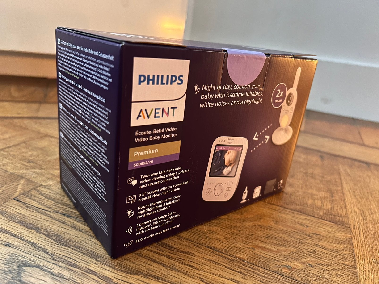 Nieuw! - Philips Avent - Video babyfoon - SCD892/26, Ophalen, Nieuw, 250 meter of meer, Camera