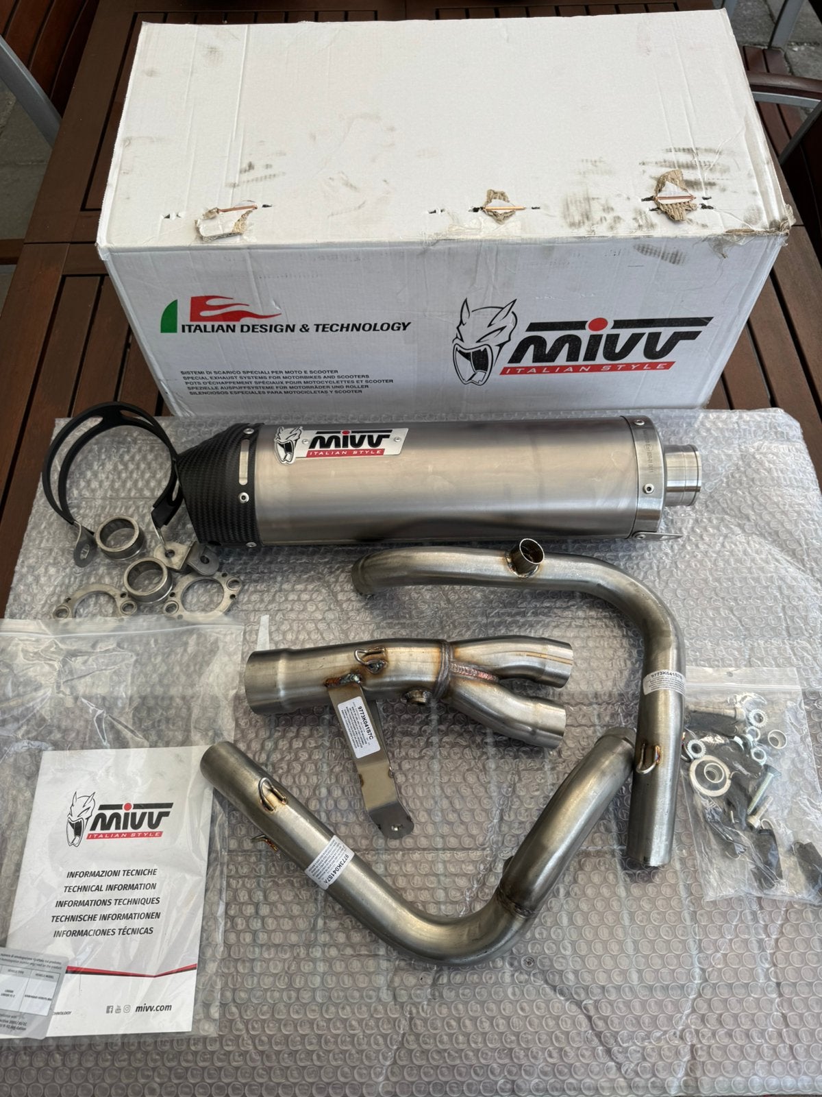 MIVV uitlaatsysteem kawasaki versys 650 NIEUW, Ophalen of Verzenden, Nieuw