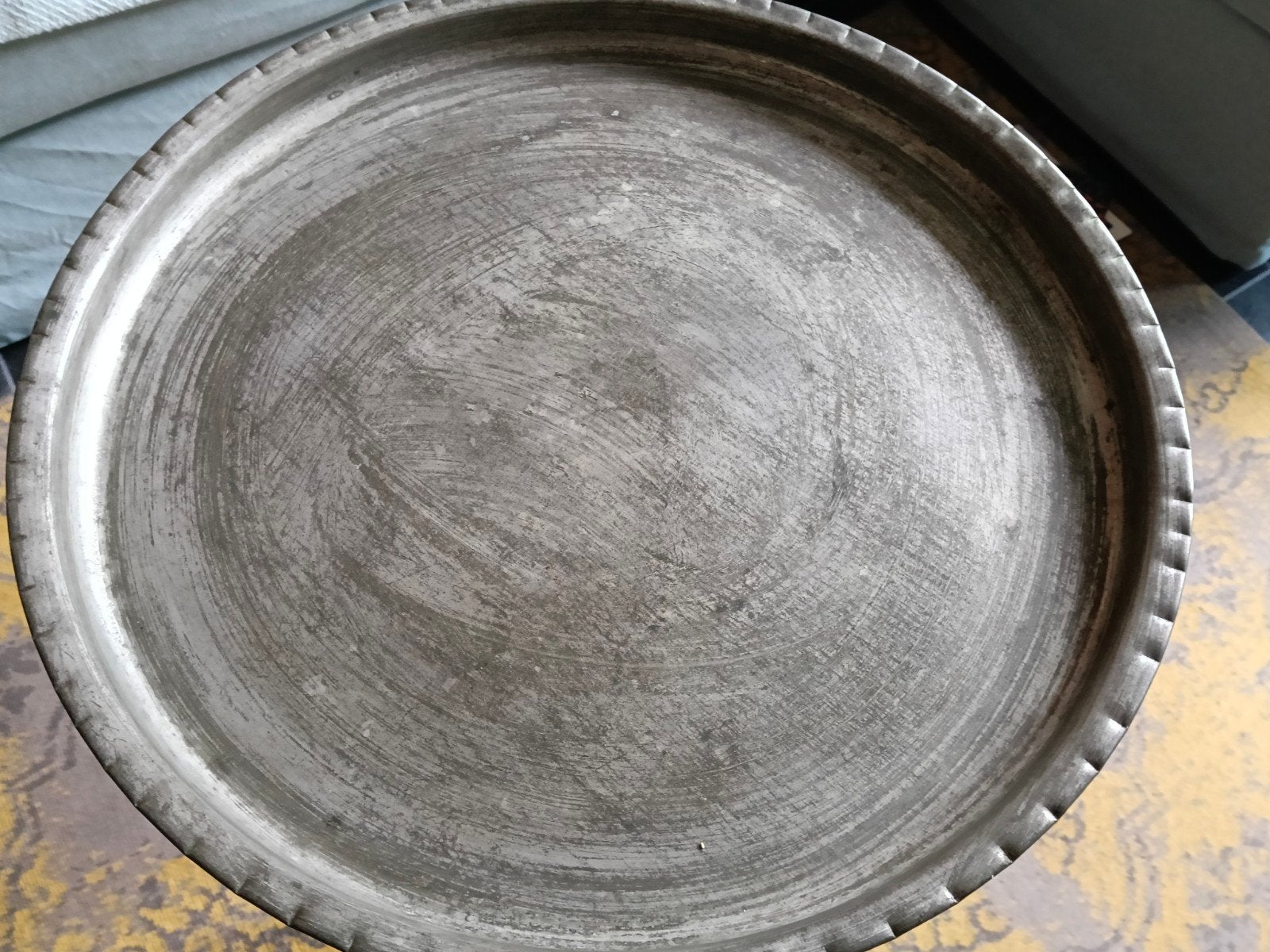 Authentiek Marokkaans zilveren dienblad - 50 cm, Ophalen