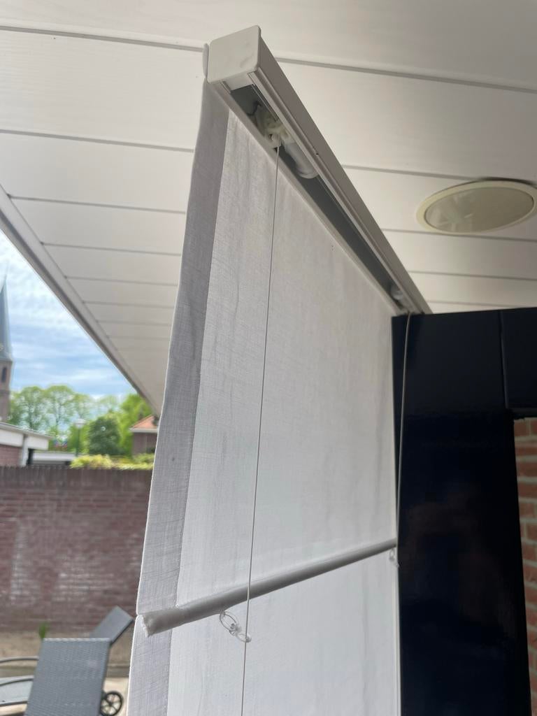 Wit vouwgordijn voor binnen luxaflex, 100 tot 150 cm, Wit, Ophalen of Verzenden, Zo goed als nieuw