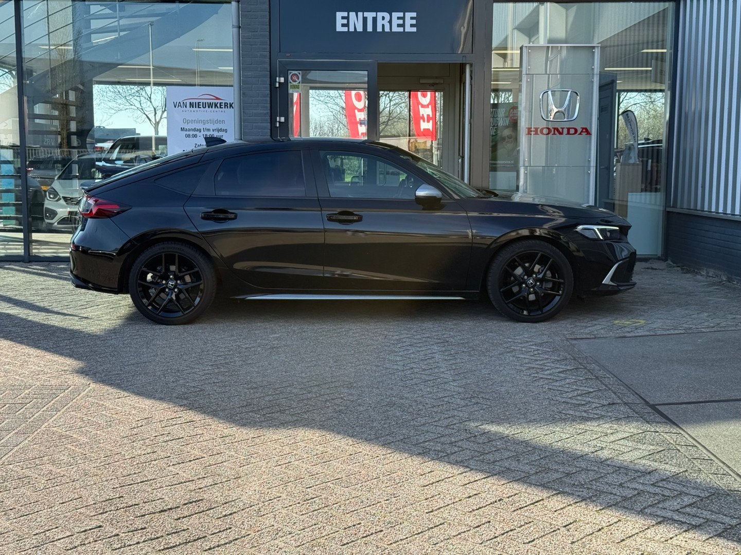 Honda Civic 2.0 HYBRID 184PK Automaat Sport | ALL IN PRIJS |, Auto's, 12 maanden, Gebruikt, 4 cilinders, Leder en Stof