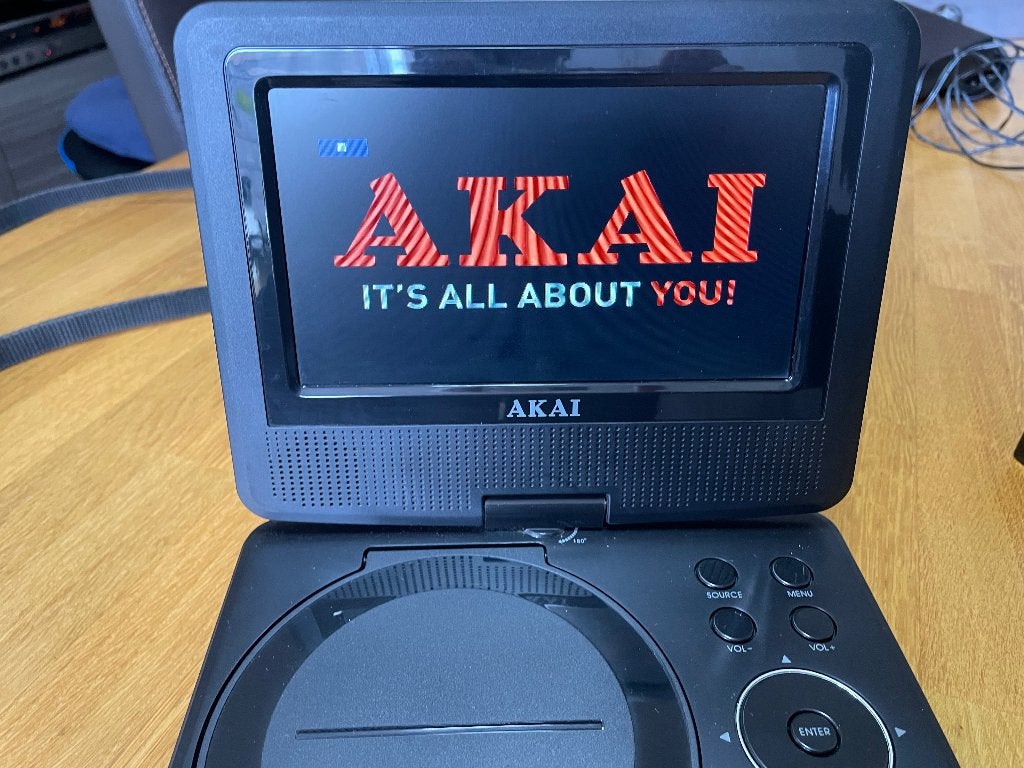 AKAI Portable DVD/CD speler ACVDS727, Gebruikt, Draagbaar, Ophalen of Verzenden, Overige merken