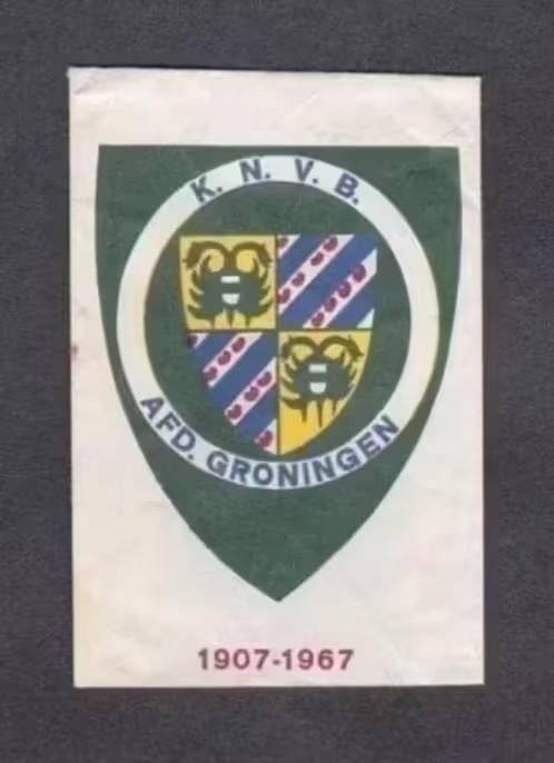 Suikerzakje KNVB Voetbal Afdeling Groningen 1907-1967., Ophalen of Verzenden, Zo goed als nieuw