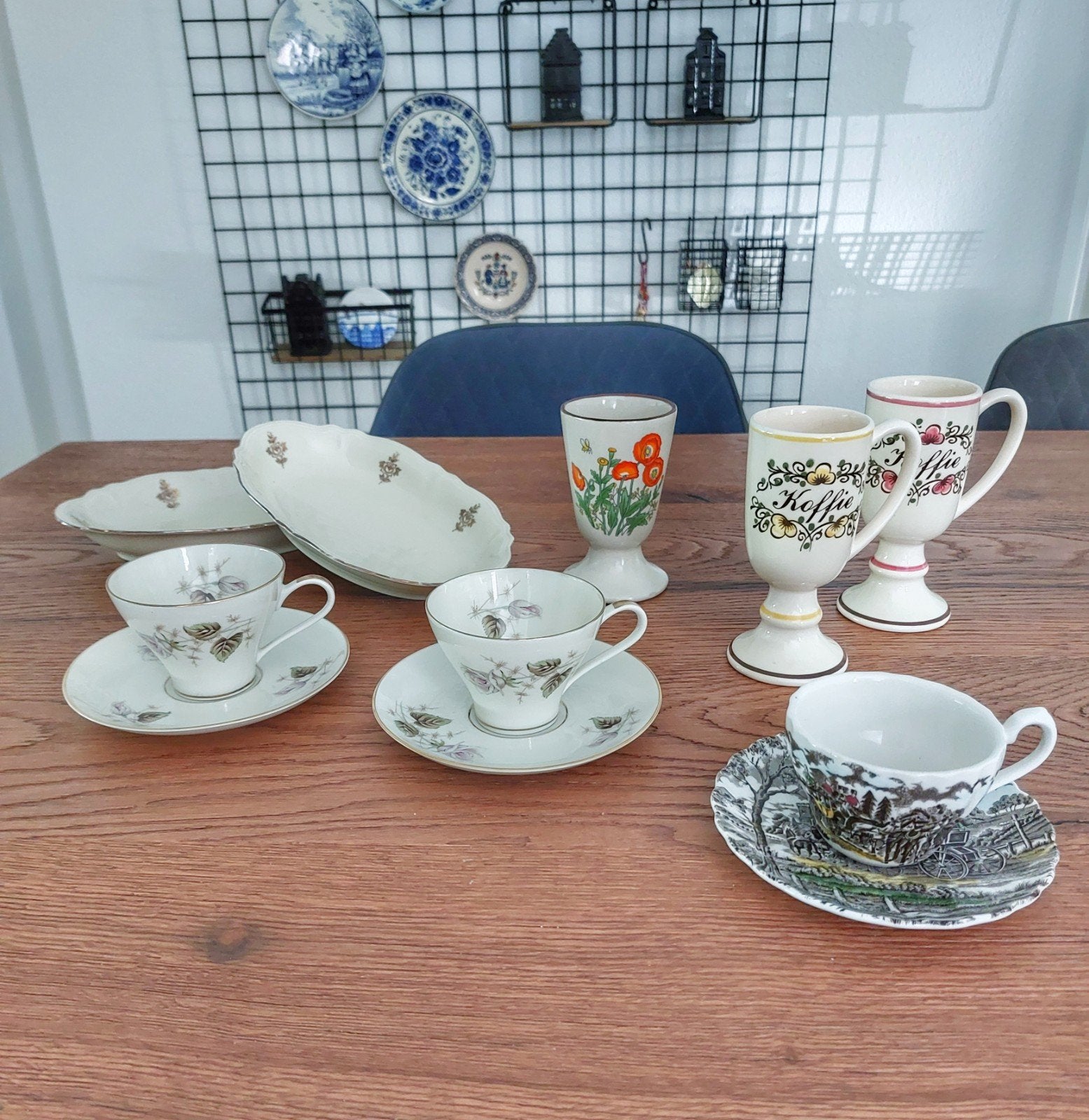 Vintage servies, Ophalen of Verzenden, Zo goed als nieuw, Overige stijlen, Kop(pen) en/of Schotel(s)