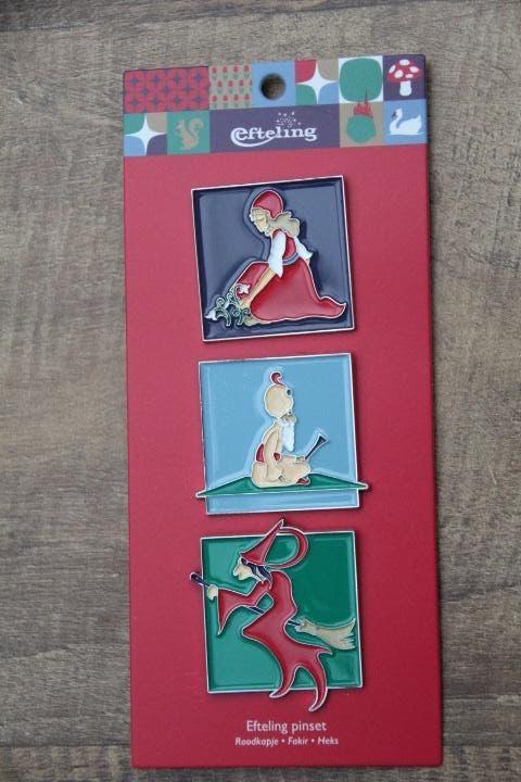 efteling pin  pin set 2, Ophalen of Verzenden, Nieuw, Button of Speldje