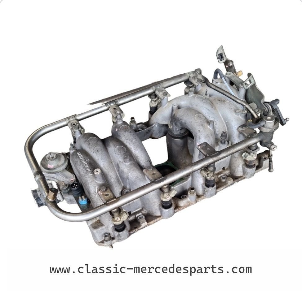 Inlaatspruitstuk Mercedes M119 400/420 met rail en injectore, Gebruikt, -, Ophalen of Verzenden, -