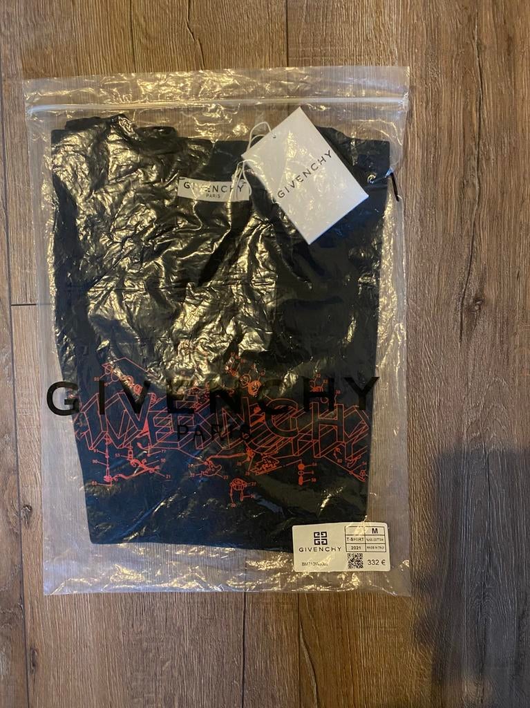 Givenchy | shirt | heren maat S XS | zwart rood | NIEUW, Ophalen of Verzenden, Nieuw, Maat 46 (S) of kleiner, Zwart