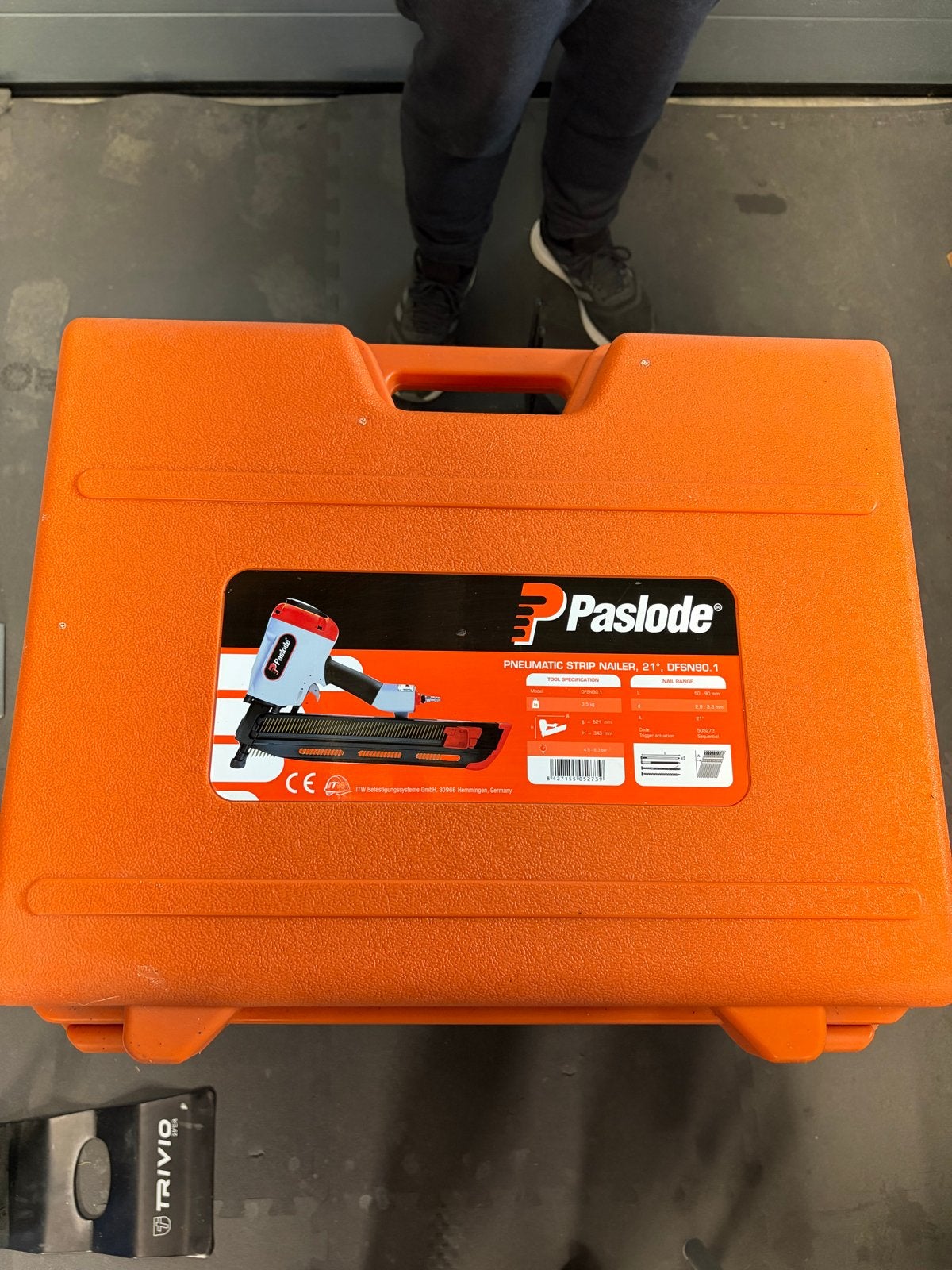 Paslode DFSN90.1 Pneumatische Strip Nageltacker, Ophalen of Verzenden, Gebruikt, Tacker/nietmachine, Overige merken