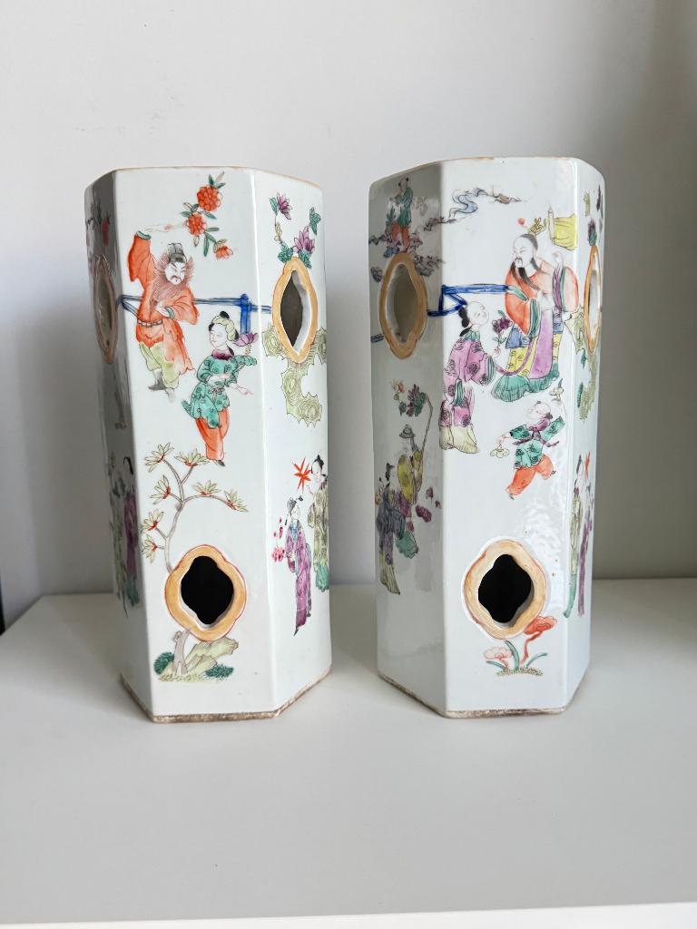 Chinees - Chinese Koppel Hoeden Staanders, Ophalen of Verzenden