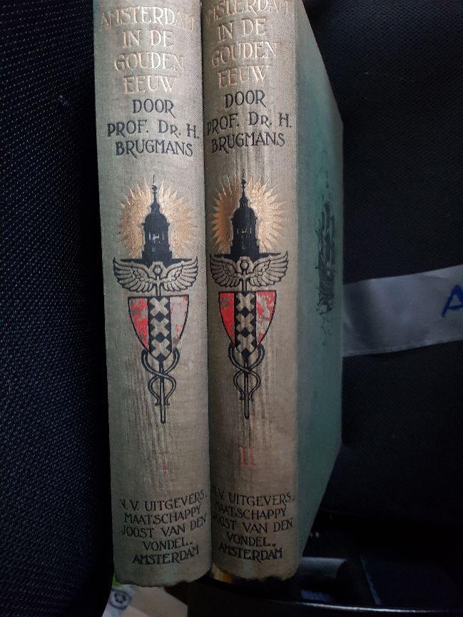 Prof H Brugmans- Amsterdam in de Gouden eeuw- HC-2 dl-1938, Verzenden