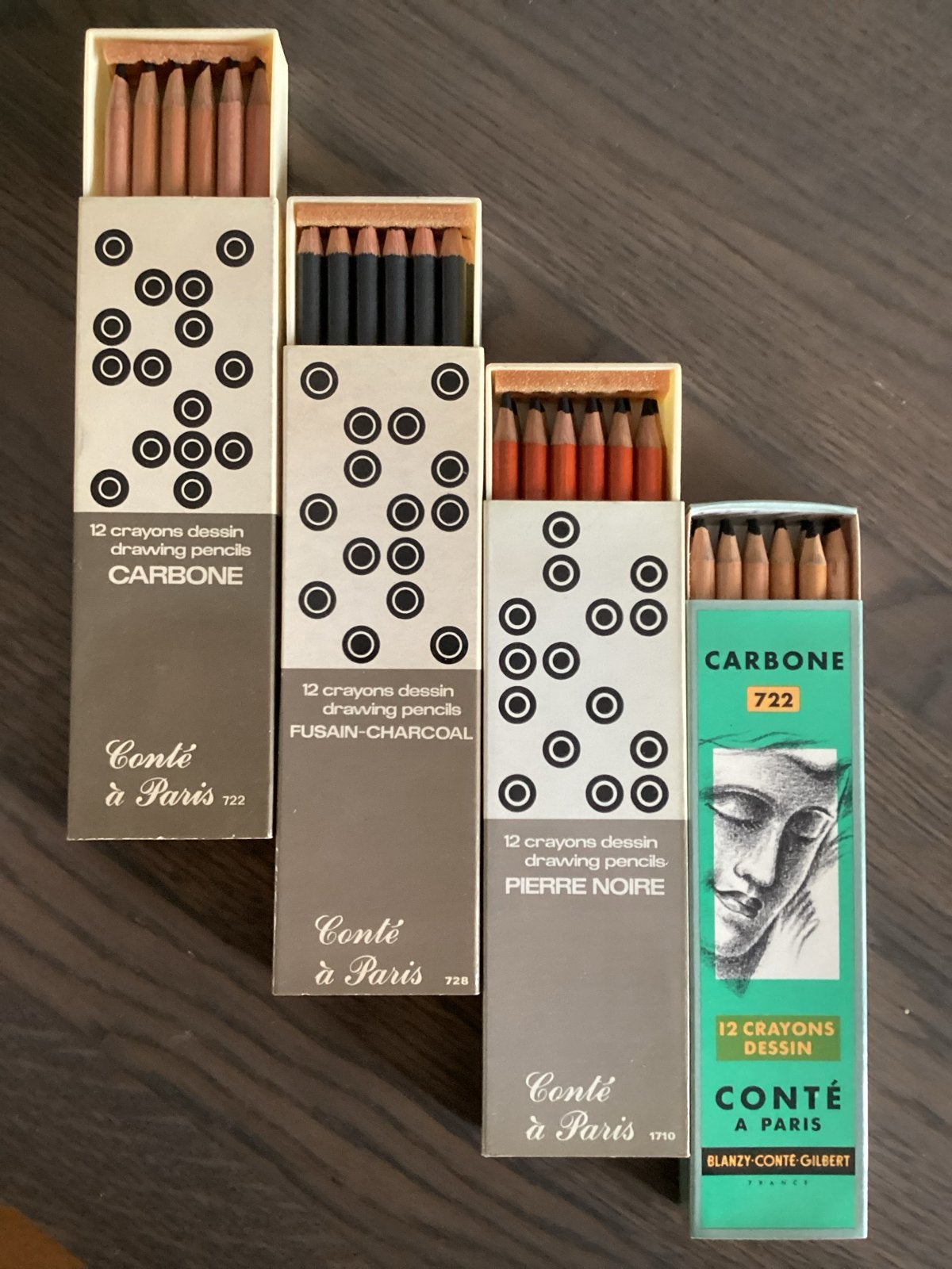 4 dozijen Conté à Paris Tekenpotloden, Ophalen of Verzenden, Nieuw, Potlood of Stift