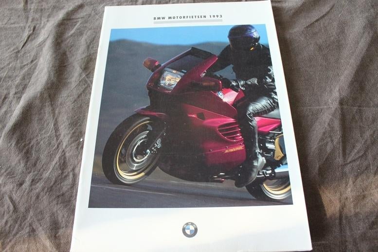 BMW 1993 motorfietsen verkoop folder R100 R80 K75 K1100, Ophalen of Verzenden, BMW