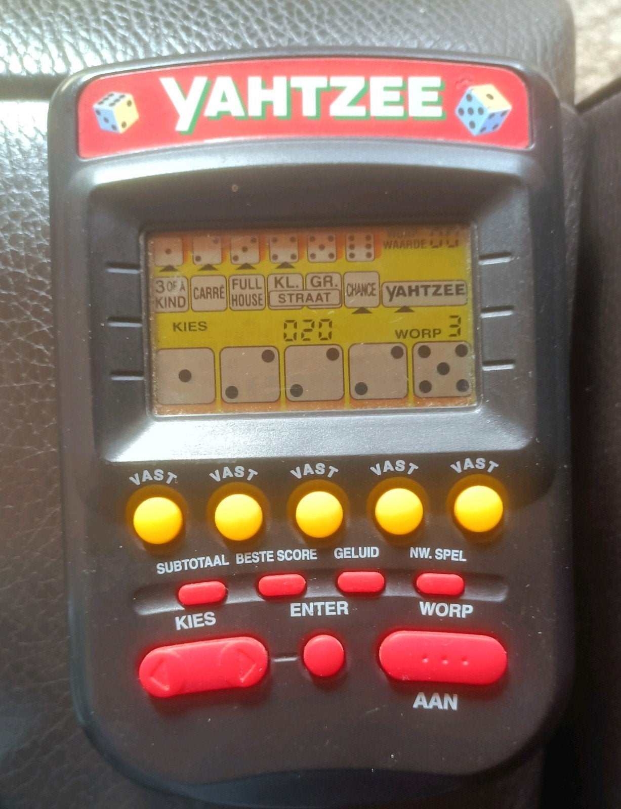 Yahtzee Handheld Elektronisch Spel - Retro Gaming, Ophalen of Verzenden, Overige merken, Gebruikt
