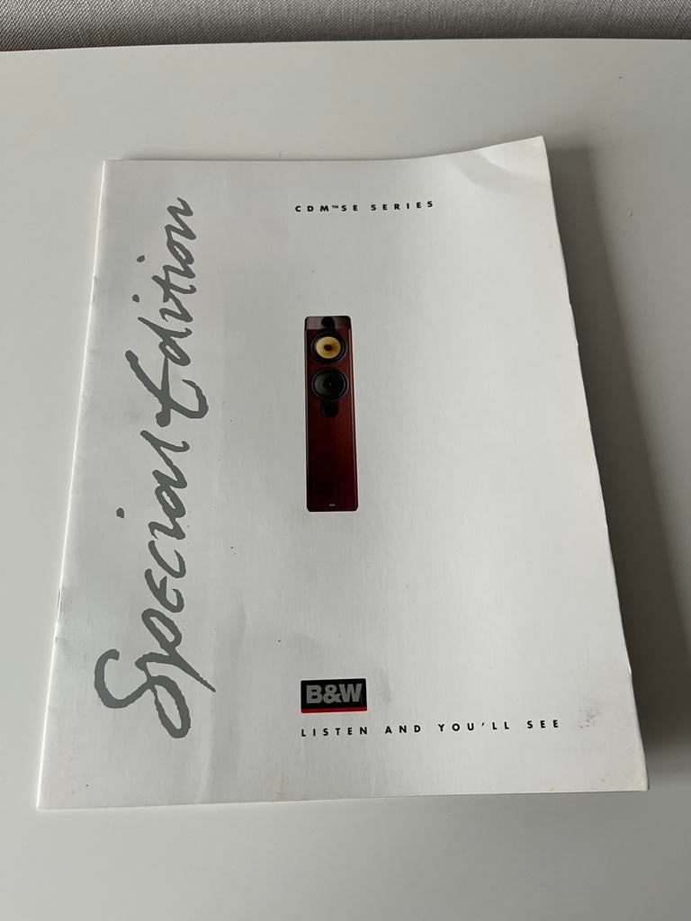 Te koop: brochure B&W 600 series, Ophalen of Verzenden, Gelezen, Catalogus