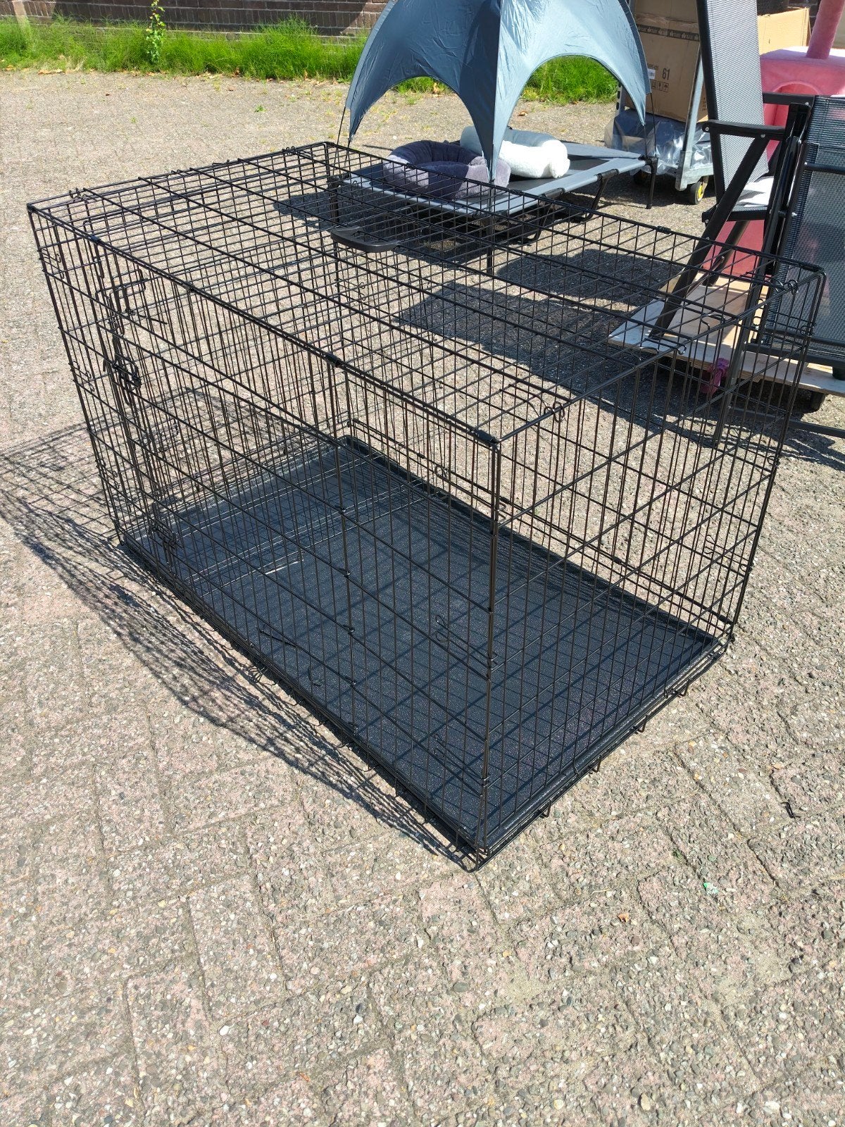 Aangeboden Nieuwe Grote Opvouwbare Hondenbench, Ophalen, Nieuw, 110 cm of meer