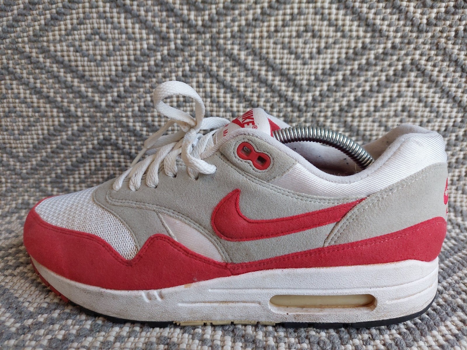 Nike air max 1 sport red 43, Nike air max, Overige kleuren, Ophalen of Verzenden, Sneakers of Gympen
