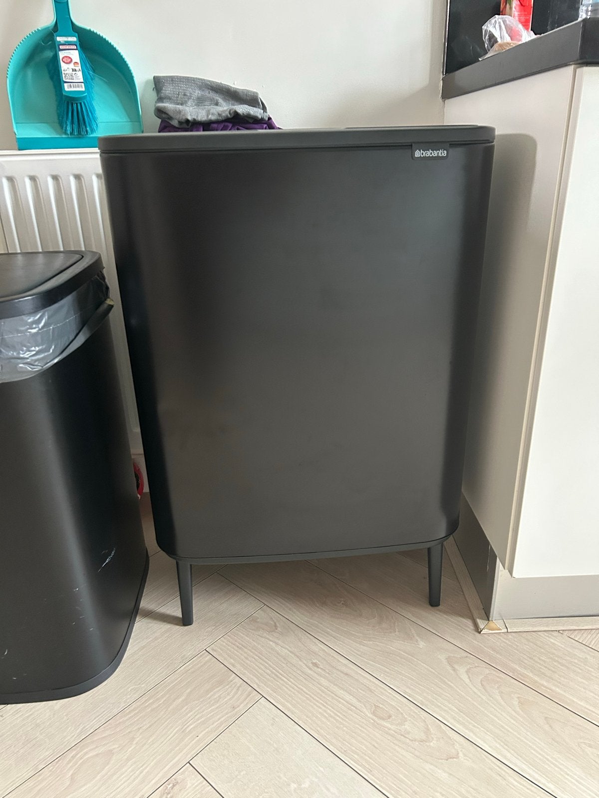 Brabantia Bo Touch Bin Prullenbak - 60 Liter - Mat Zwart, 40 liter of meer, Ophalen of Verzenden, Zo goed als nieuw, 75 – 100