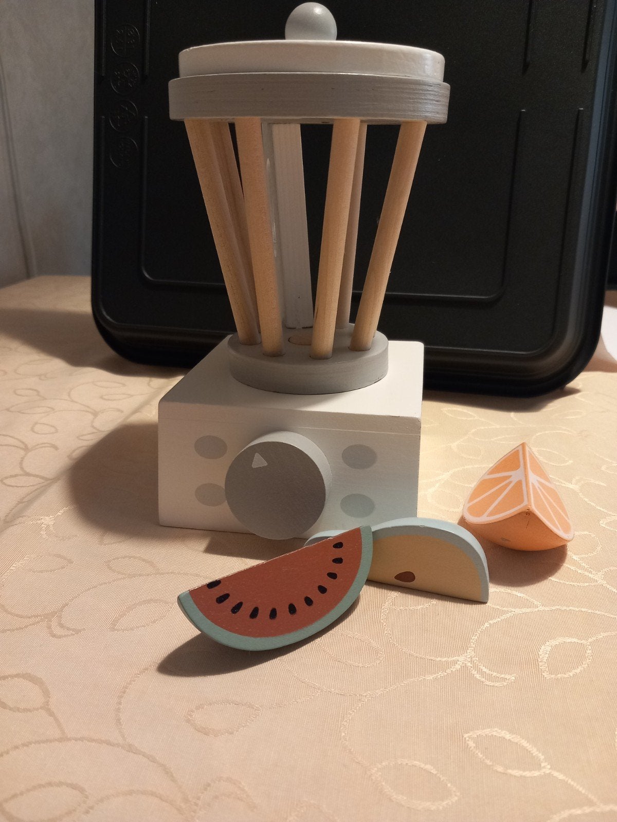 Houten blender met fruit (Nijmegen oost), Ophalen of Verzenden, Zo goed als nieuw, Overige typen