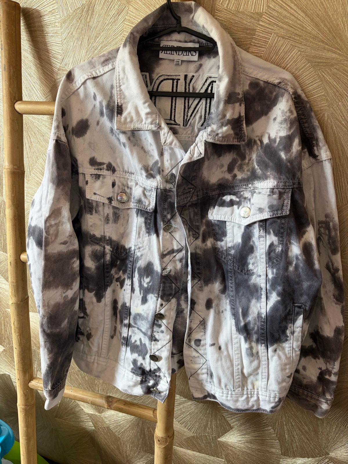 Reinders Spijkerjas Tie-Dye One Size, Ophalen of Verzenden, Zo goed als nieuw, Maat 38/40 (M), Zwart