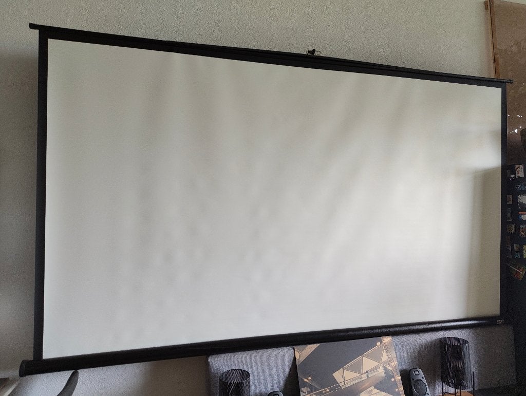 Elite screens 120 inch projectiescherm - T120UWH, Ophalen, Handmatig, Gebruikt