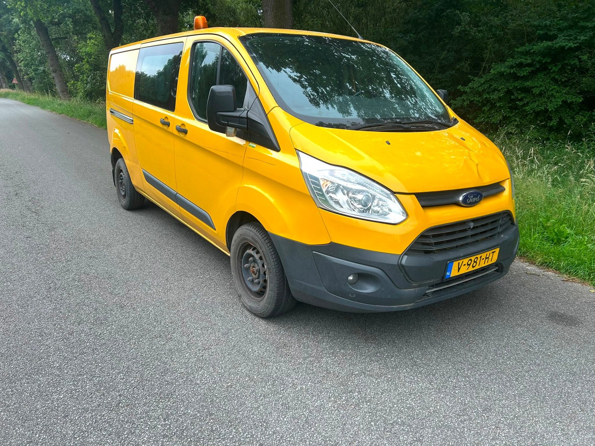 Ford Transit Custom 290 2.0 TDCI L2H1 Dubbelcabine, Auto's, Bestelauto's, Voorwielaandrijving, Euro 6, 4 cilinders, Overige brandstoffen